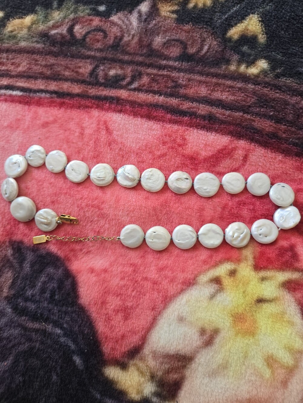 Joiana Coin Pearl Necklace Fresh Water Pearls.